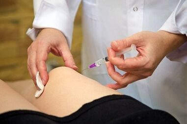 injections for the treatment of knee joint arthrosis